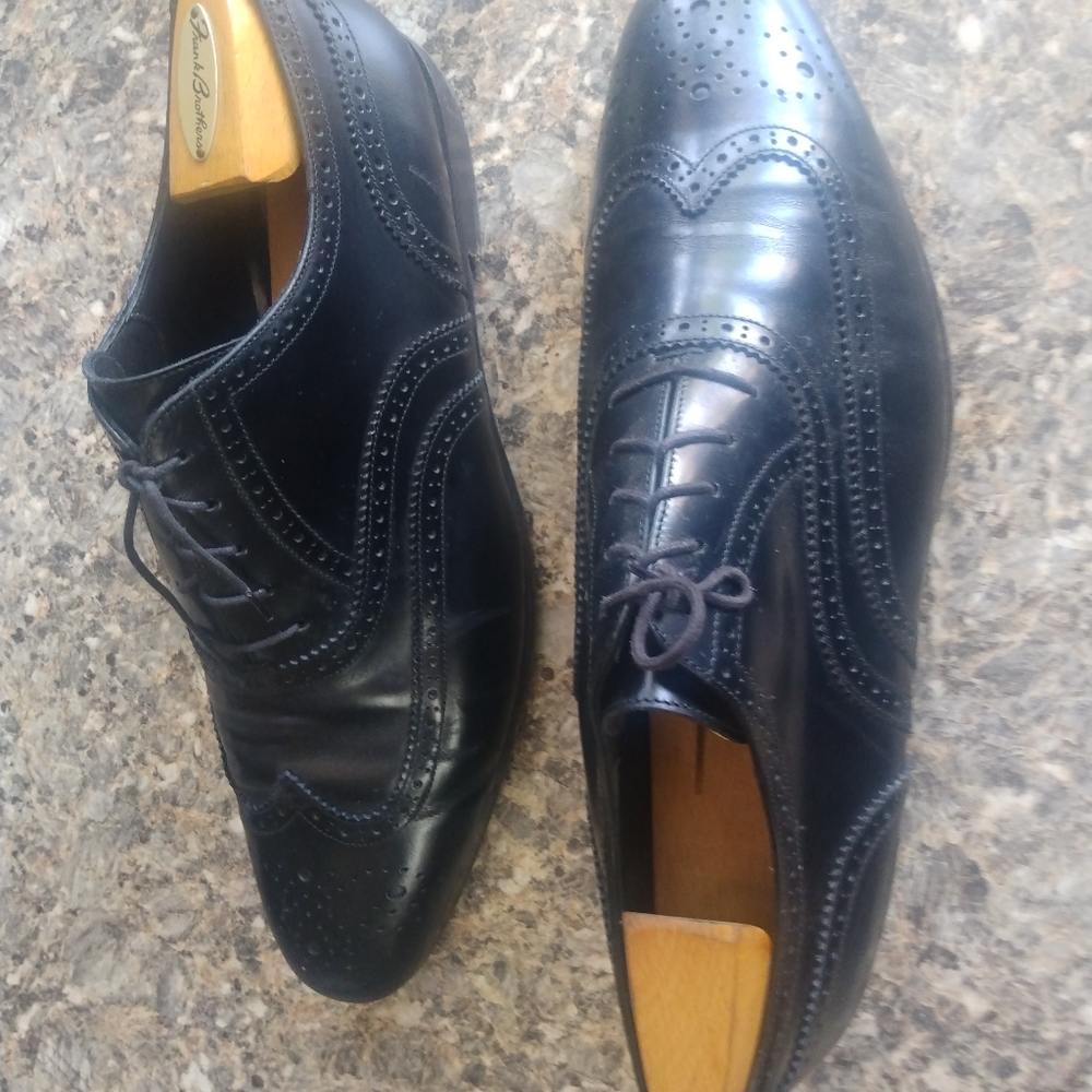 Burberry Black Dress Laceup Wingtips Oxford Size 11 (68)